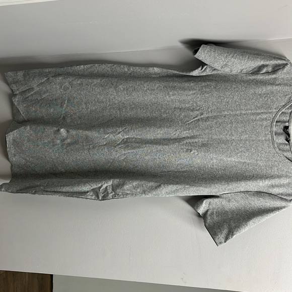 shein curve 2xl mini t-shirt gray dress - Picture 1 of 2